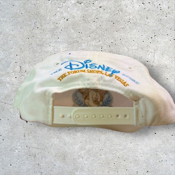 Disney Store Las Vegas Snapback Hat Roman Mickey Mouse White Cap Forum Shops - Picture 4 of 6